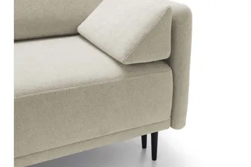 Enaya Sovesofa Med 3-Sæders Divan - Beige - Møbler - Sofaer - Sovesofaer