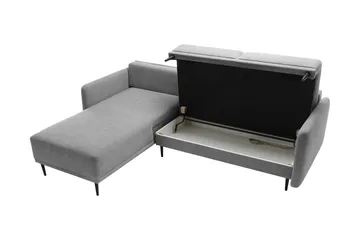 Enaya Sovesofa Med 3-Sæders Divan - Beige - Møbler - Sofaer - Sovesofaer