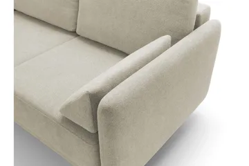 Enaya Sovesofa Med 3-Sæders Divan - Beige - Møbler - Sofaer - Sovesofaer