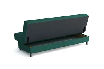 Enduro 3-personers Sovesofa 117x193 cm med Opbevaring i Stof - Antracit - Møbler - Sofaer - Sovesofaer