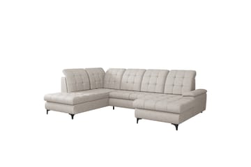 Enzo Sovesofa med Chaiselong og Dobbelt Chaiselong 4-personers - Beige - Møbler - Sofaer - Sovesofaer