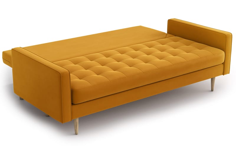 Esmeralde 3-pers. Sovesofa - Gul - Sovesofaer - 3 personers sovesofa