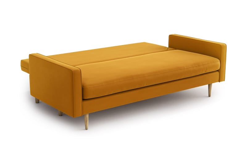 Esmeralde 3-pers. Sovesofa - Gul - Sovesofaer - 3 personers sovesofa