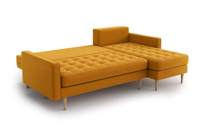 Esmeralde Divansofa - Gul - Sovesofaer - Sovesofa chaiselong