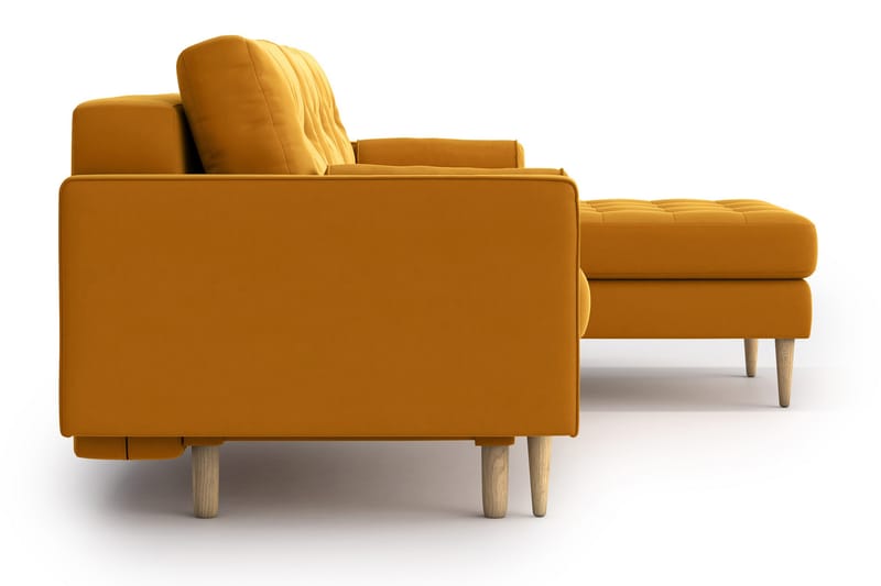 Esmeralde Divansofa - Gul - Sovesofaer - Sovesofa chaiselong