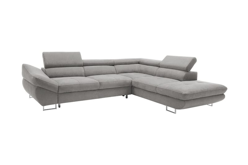 Fabio Sovesofa med diva 280x235x88 cm - Sovesofaer - Sovesofa chaiselong - Velour sofaer