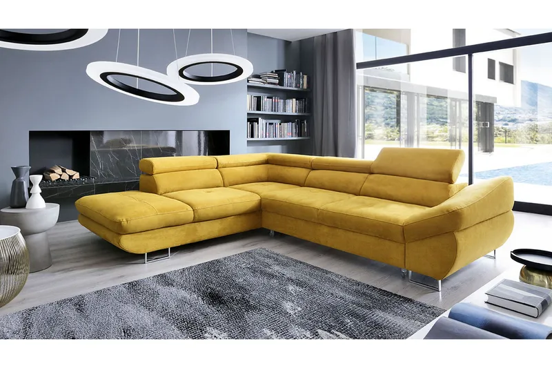 Fabio Sovesofa med diva 280x235x88 cm - Møbler - Sofaer - Sovesofaer