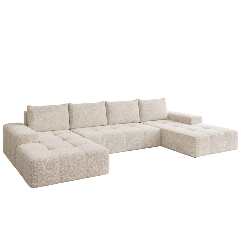 Falor 5-personers U-formet sovesofa, Lys beige