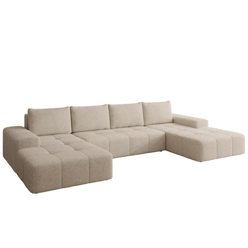 Falor 5-personers U-formet sovesofa, Beige