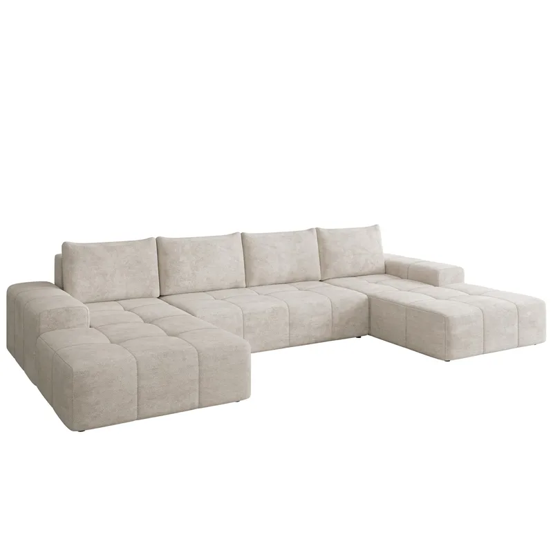 Falor 5-personers U-formet sovesofa, Lys beige