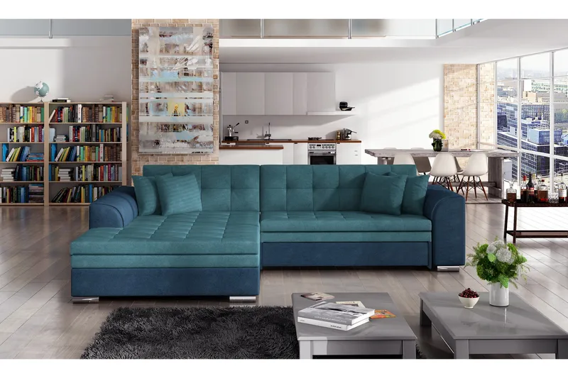 Falseti sovesofa, Blå/Blå