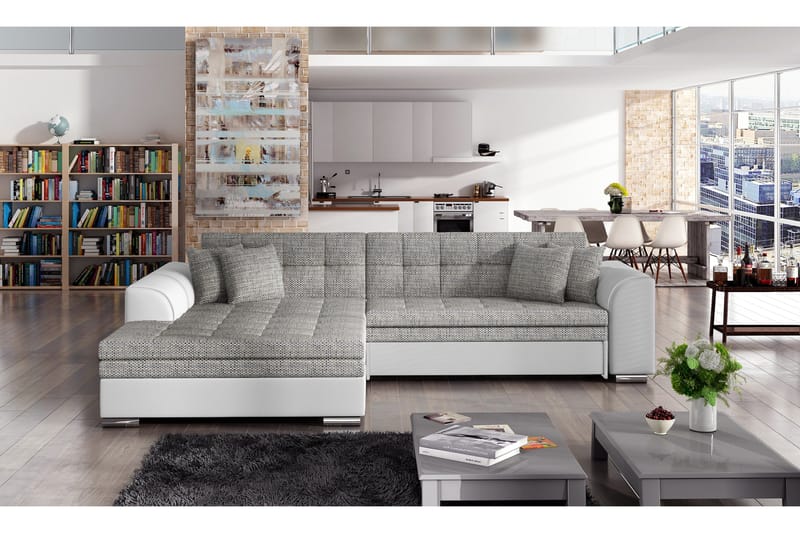 Falseti sovesofa - Grå/Hvid - Møbler - Sofaer - Sovesofaer