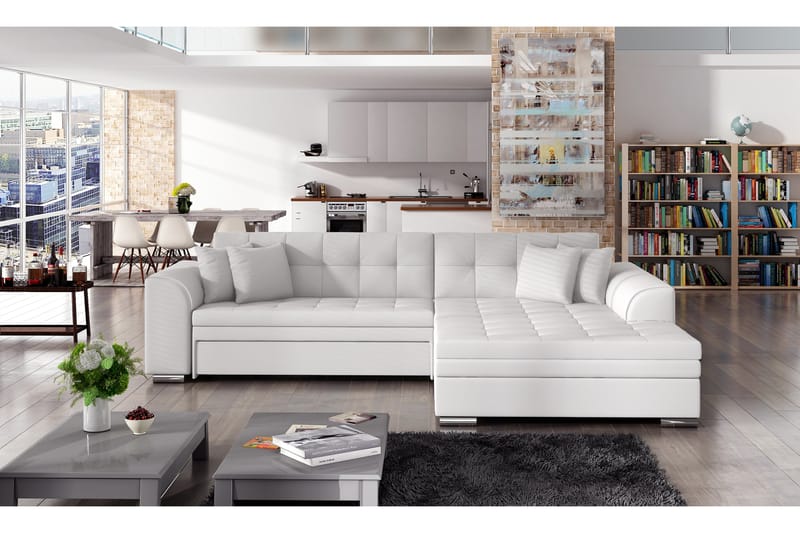 Falseti sovesofa - Hvid - Sovesofaer - 4 personers sovesofa