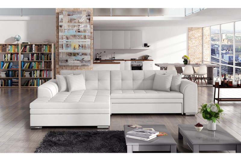 Falseti sovesofa - Hvid - Sovesofaer - 4 personers sovesofa