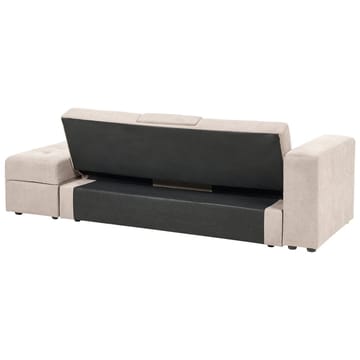 Falster 3-personers Sovesofa 90x150 cm med Opbevaring i Stof - Taupe - Møbler - Sofaer - Sovesofaer