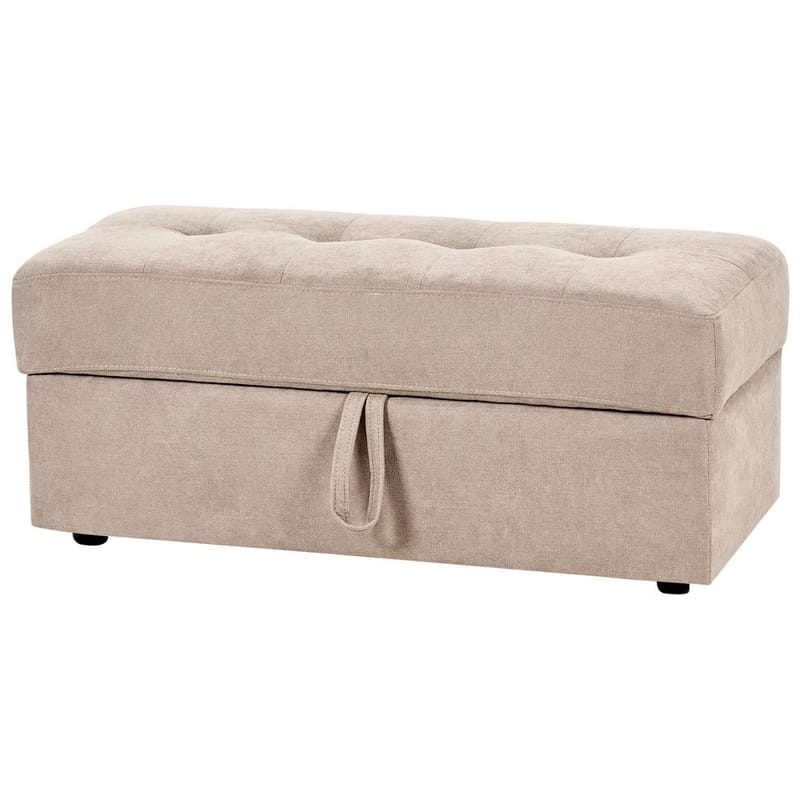 Falster 3-personers Sovesofa 90x150 cm med Opbevaring i Stof - Taupe - Møbler - Sofaer - Sovesofaer