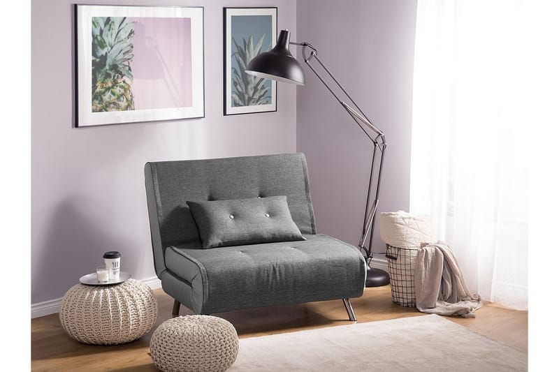 Farris sovesofa 100 cm - Grå - Møbler - Sofaer - Sovesofaer