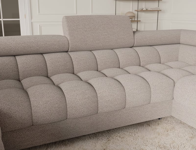 Fectory 6-personers Bubblig hjørnesovesofa med chaiselong og opbevaring højre - Royal 18 - Møbler - Sofaer - Sovesofaer