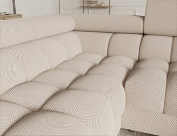 Fectory 6-personers Bubblig hjørnesovesofa med chaiselong og opbevaring venstre - Calmora 18 - Møbler - Sofaer - Sovesofaer