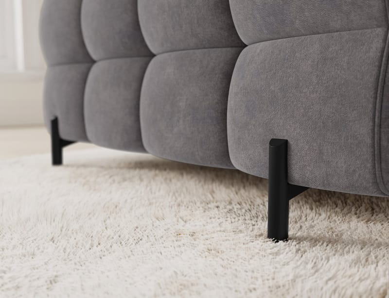 Fectory 6-personers Bubblig hjørnesovesofa med chaiselong og opbevaring højre - Aura 04 - Møbler - Sofaer - Sovesofaer