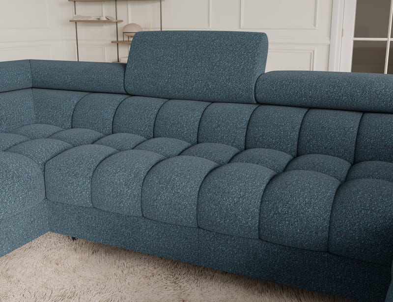 Fectory 6-personers Bubblig hjørnesovesofa med chaiselong og opbevaring venstre - Jaffray 40 - Møbler - Sofaer - Sovesofaer