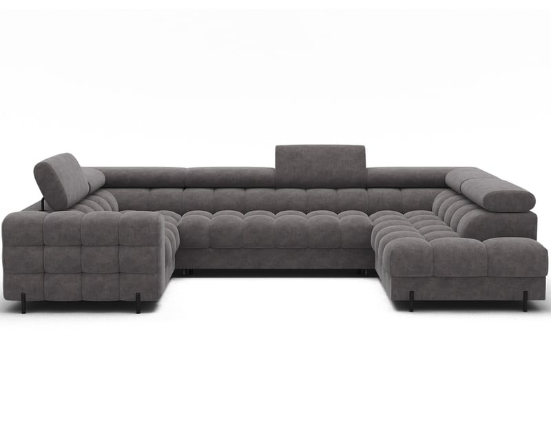 Fectory 6-personers Bubblig hjørnesovesofa med chaiselong og opbevaring højre - Aura 04 - Møbler - Sofaer - Sovesofaer