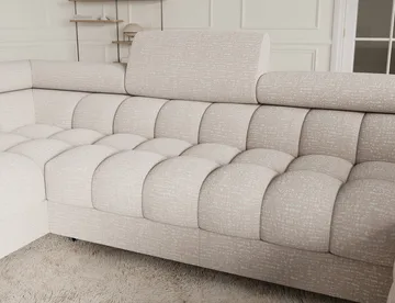 Fectory 6-personers Bubblig hjørnesovesofa med chaiselong og opbevaring venstre - Baffix 20 - Møbler - Sofaer - Sovesofaer