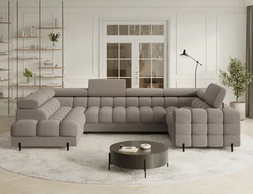 Fectory 6-personers Bubblig hjørnesovesofa med chaiselong og opbevaring venstre - Sola 18 - Møbler - Sofaer - Sovesofaer