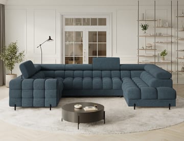 Fectory 6-personers Bubblig hjørnesovesofa med chaiselong og opbevaring højre - Jaffray 40 - Møbler - Sofaer - Sovesofaer