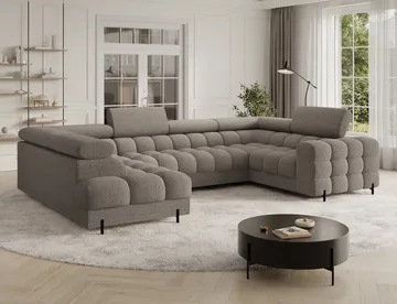 Fectory 6-personers Bubblig hjørnesovesofa med chaiselong og opbevaring venstre - Royal 20 - Møbler - Sofaer - Sovesofaer