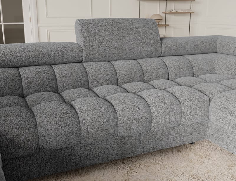Fectory 6-personers Bubblig hjørnesovesofa med chaiselong og opbevaring højre - Royal 03 - Møbler - Sofaer - Sovesofaer