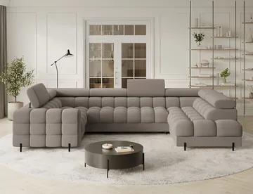 Fectory 6-personers Bubblig hjørnesovesofa med chaiselong og opbevaring højre - Sola 18 - Møbler - Sofaer - Sovesofaer