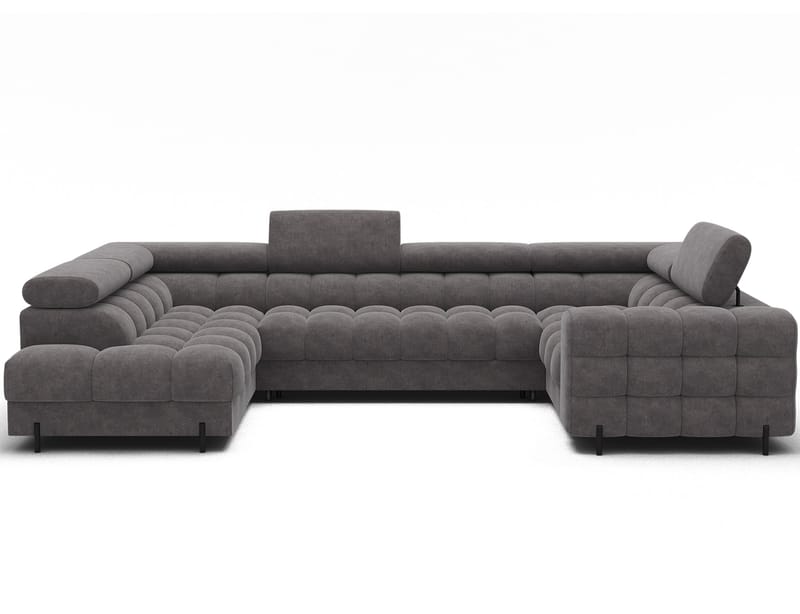 Fectory 6-personers Bubblig hjørnesovesofa med chaiselong og opbevaring venstre - Aura 04 - Møbler - Sofaer - Sovesofaer