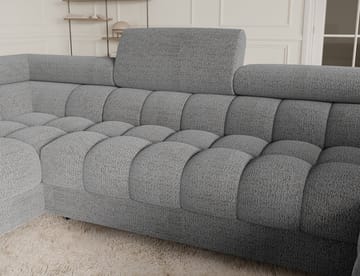Fectory 6-personers Bubblig hjørnesovesofa med chaiselong og opbevaring venstre - Royal 03 - Møbler - Sofaer - Sovesofaer