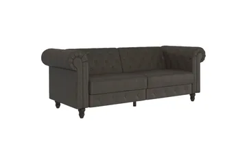Sovesofa Felix 236x87x83 cm, Antracit, Mikrofiber/Træ/Metal