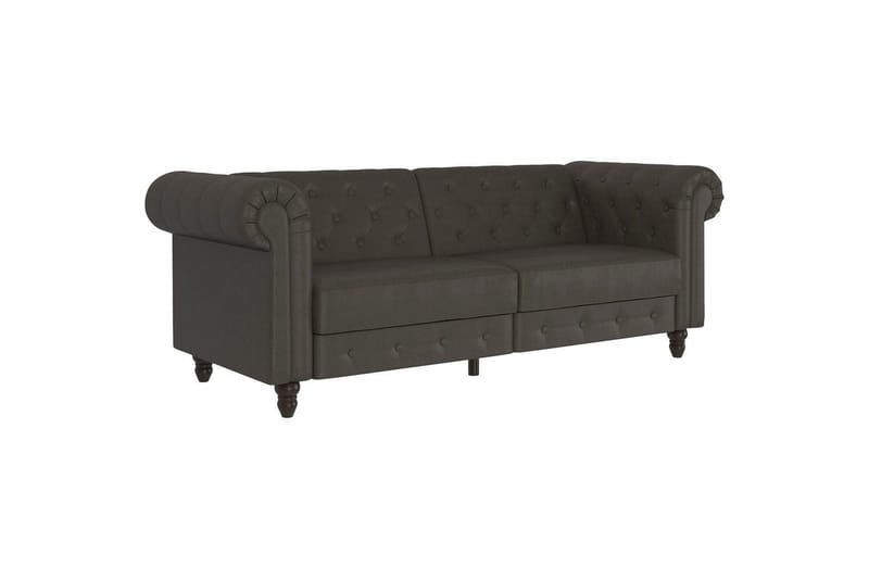 Sovesofa Felix 236x87x83 cm, Antracit, Mikrofiber/Træ/Metal, 236x87x83 cm, Antracit, Mikrofiber/Træ/Metal