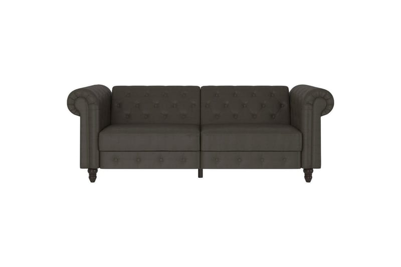 Sovesofa Felix 236x87x83 cm, Antracit, Mikrofiber/Træ/Metal - 236x87x83 cm, Antracit, Mikrofiber/Træ/Metal - Møbler - Sofaer - Sovesofaer