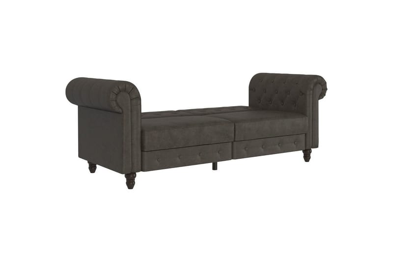 Sovesofa Felix 236x87x83 cm, Antracit, Mikrofiber/Træ/Metal - 236x87x83 cm, Antracit, Mikrofiber/Træ/Metal - Møbler - Sofaer - Sovesofaer