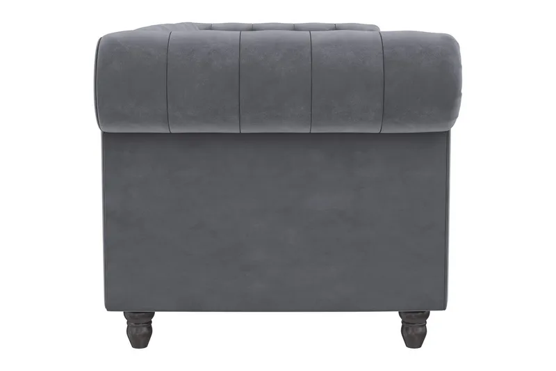 Sovesofa Felix 236x87x83 cm, Antracit, Velour - 236x87x83 cm, Antracit, Velour - Møbler - Sofaer - Sovesofaer