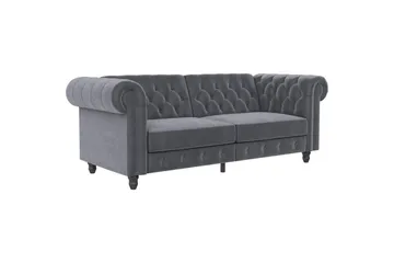 Sovesofa Felix 236x87x83 cm, Antracit, Velour
