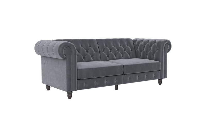 Sovesofa Felix 236x87x83 cm, Antracit, Velour, 236x87x83 cm, Antracit, Velour