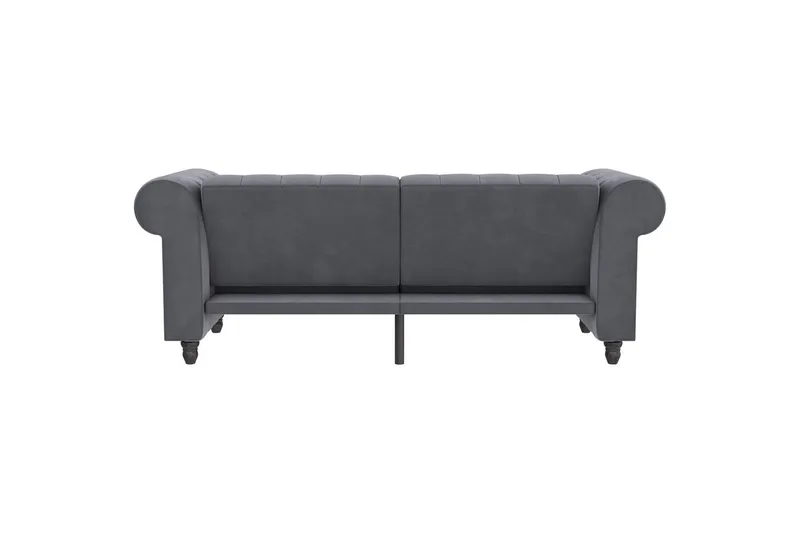 Sovesofa Felix 236x87x83 cm, Antracit, Velour - 236x87x83 cm, Antracit, Velour - Møbler - Sofaer - Sovesofaer