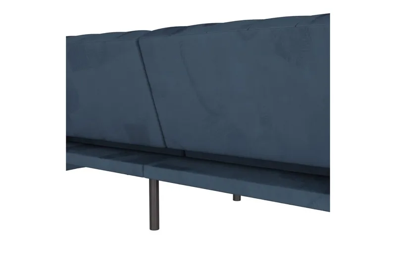 Sovesofa Felix 236x87x83 cm, Blå, Velour - 236x87x83 cm, Blå, Velour - Møbler - Sofaer - Sovesofaer