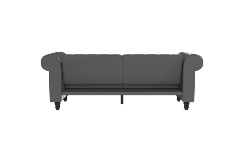 Sovesofa Felix 236x87x83 cm, Grå, PU/Træ/Metal - 236x87x83 cm, Grå, PU/Træ/Metal - Møbler - Sofaer - Sovesofaer