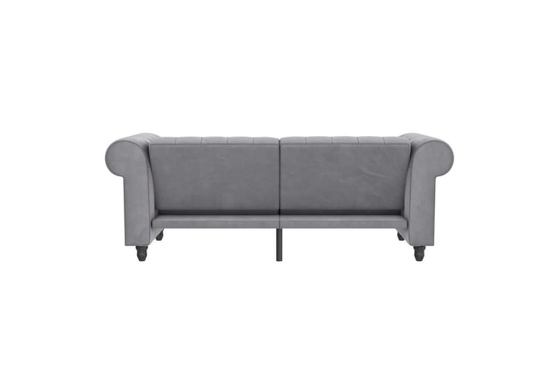 Sovesofa Felix 236x87x83 cm, Lys Grå, Velour - 236x87x83 cm, Lys Grå, Velour - Møbler - Sofaer - Sovesofaer