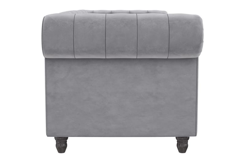 Sovesofa Felix 236x87x83 cm, Lys Grå, Velour - 236x87x83 cm, Lys Grå, Velour - Møbler - Sofaer - Sovesofaer