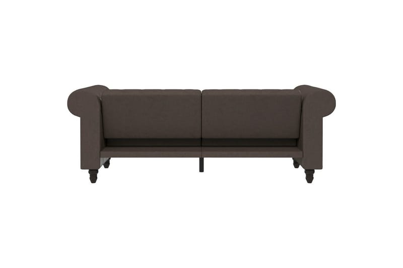 Sovesofa Felix 236x87x83 cm, Mørkebrun, Mikrofiber/Træ/Metal - 236x87x83 cm, Mørkebrun, Mikrofiber/Træ/Metal - Møbler - Sofaer - Sovesofaer