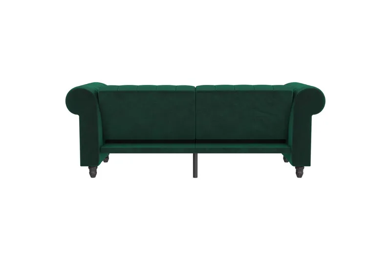 Sovesofa Felix 236x87x83 cm, Mørkegrøn, Velour - 236x87x83 cm, Mørkegrøn, Velour - Møbler - Sofaer - Sovesofaer