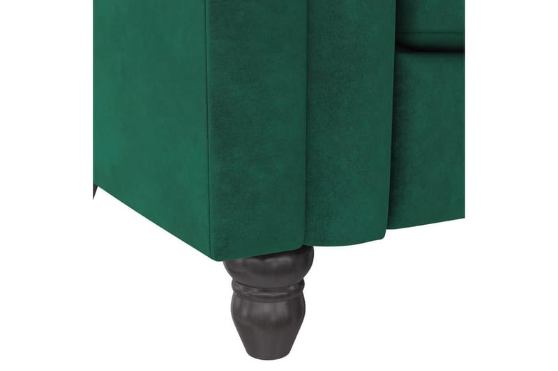 Sovesofa Felix 236x87x83 cm, Mørkegrøn, Velour - 236x87x83 cm, Mørkegrøn, Velour - Møbler - Sofaer - Sovesofaer