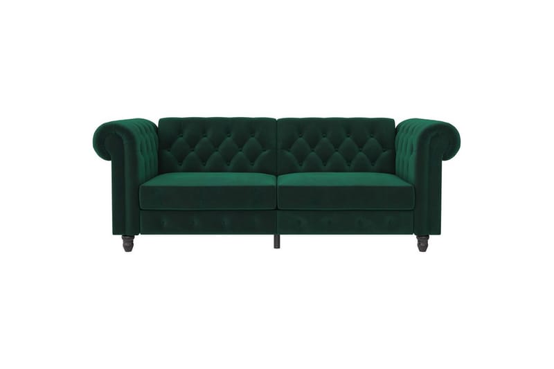 Sovesofa Felix 236x87x83 cm, Mørkegrøn, Velour - 236x87x83 cm, Mørkegrøn, Velour - Møbler - Sofaer - Sovesofaer